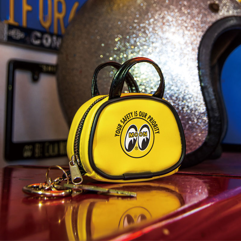 MOONEYES MKR206 MINI BAG POUCH KEY RING 迷你 零錢包 / 鑰匙圈 (黃色)_4