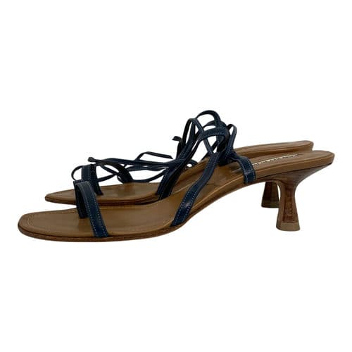 【京站時尚廣場店】MANOLO BLAHNIK/涼鞋/37/K219NY-Z