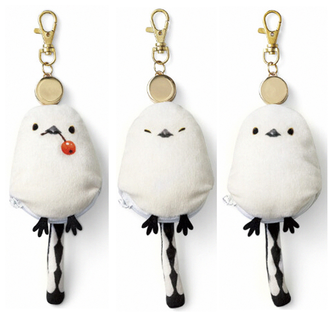 【雪仙子伸縮鑰匙包】新作! 現貨 日本 Felissimo YOU+MORE! 銀喉長尾山雀鑰匙小包/3款 拉鍊零錢包 北海道小精靈 日本原裝進口 熱賣中!_1