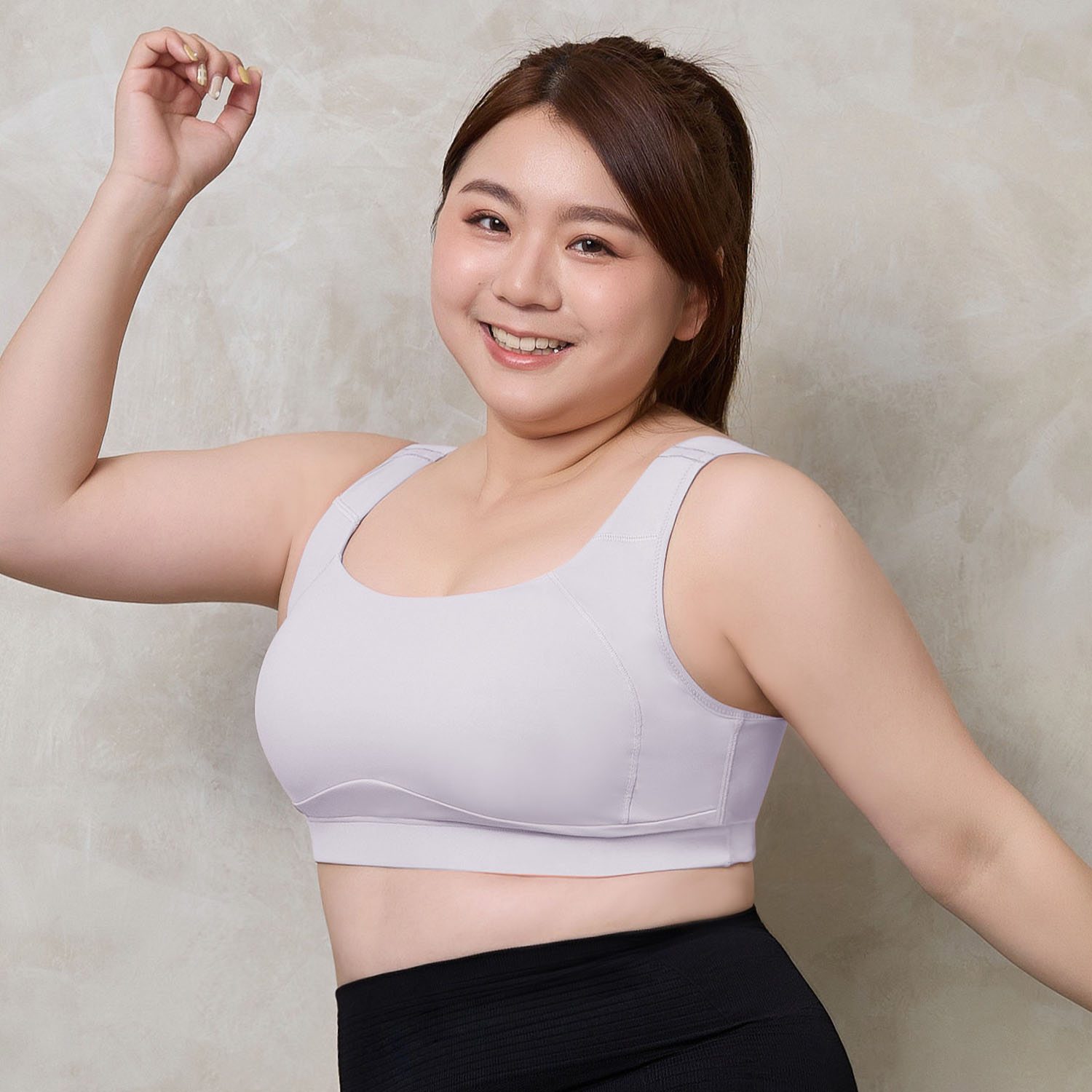 [RUN] 輕呼吸大罩杯無鋼圈運動內衣-香芋紫_1