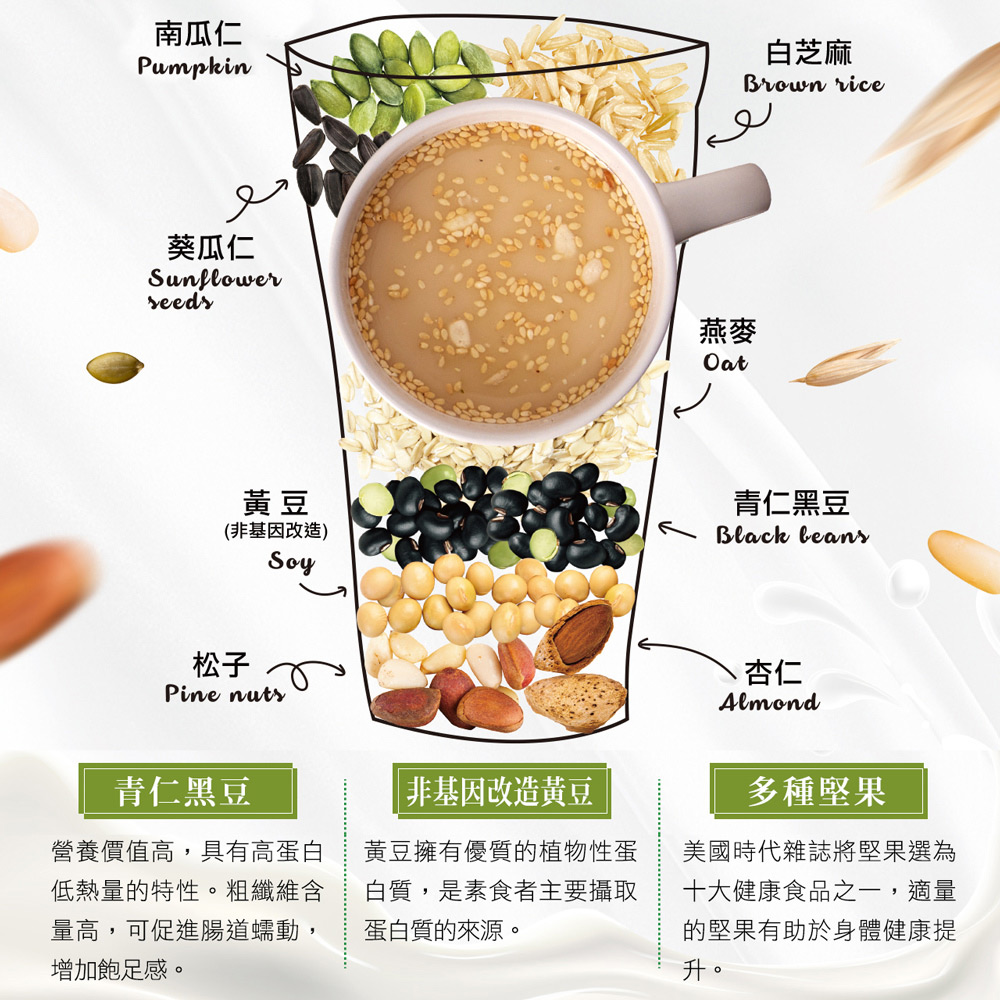 【HOME BROWN】Nuts and Oat Powder 450g_4