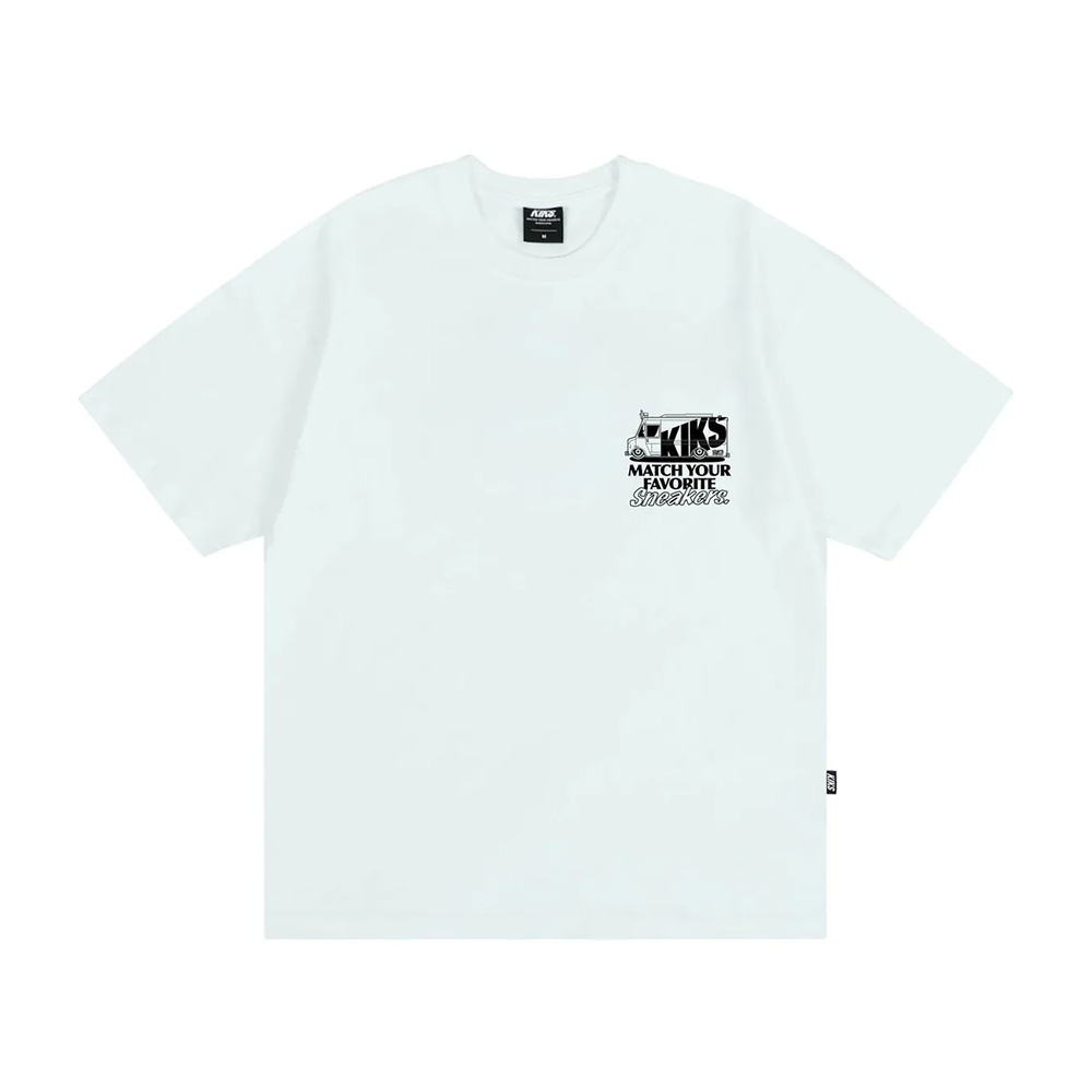 KIKS SNEAKERS TRUCK TEE 白/黑 球鞋卡車 上衣 短T 男款 H8225 H8226【新竹皇家】_0