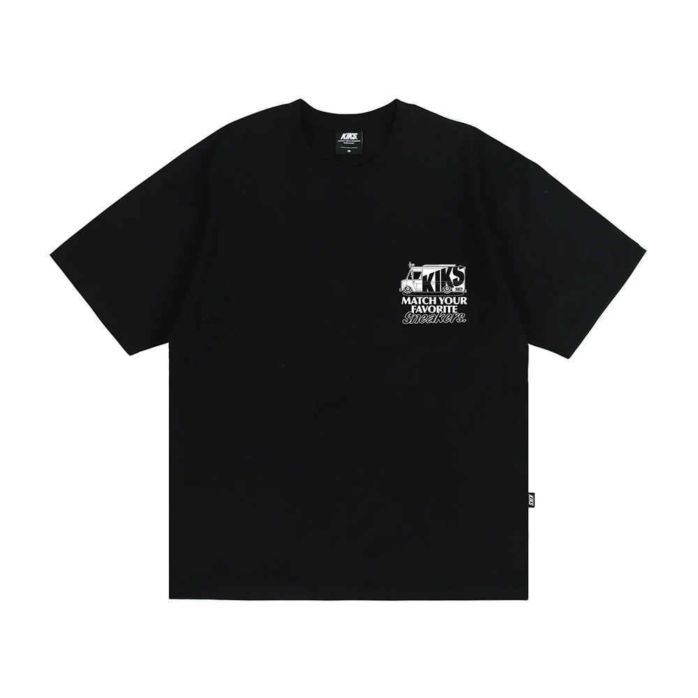 KIKS SNEAKERS TRUCK TEE 白/黑 球鞋卡車 上衣 短T 男款 H8225 H8226【新竹皇家】_1