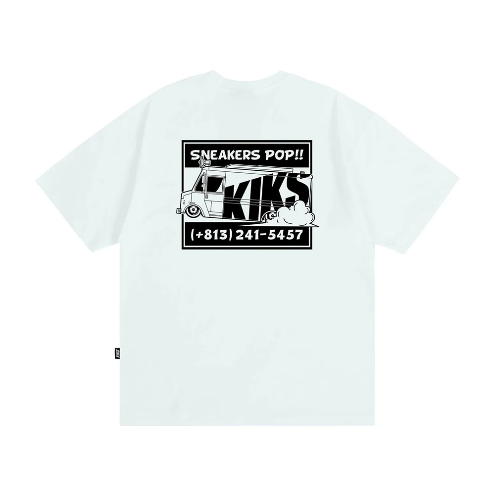 KIKS SNEAKERS TRUCK TEE 白/黑 球鞋卡車 上衣 短T 男款 H8225 H8226【新竹皇家】_2