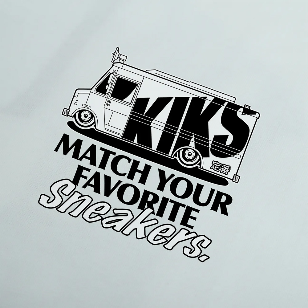 KIKS SNEAKERS TRUCK TEE 白/黑 球鞋卡車 上衣 短T 男款 H8225 H8226【新竹皇家】_5