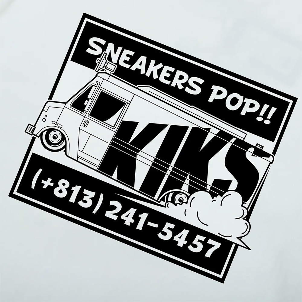 KIKS SNEAKERS TRUCK TEE 白/黑 球鞋卡車 上衣 短T 男款 H8225 H8226【新竹皇家】_6