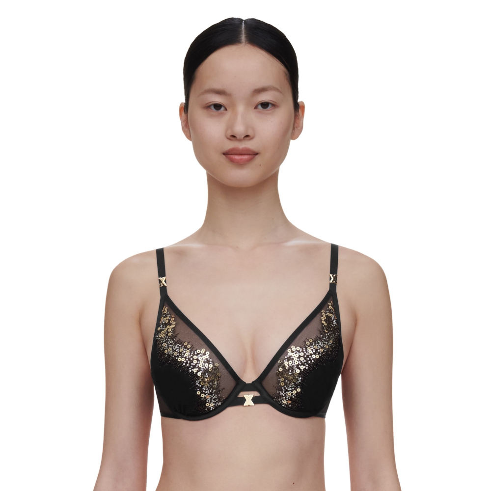 【Chantelle X】集中托高內衣>BCD>黑色(01KNA_A65)【Genesis】_0