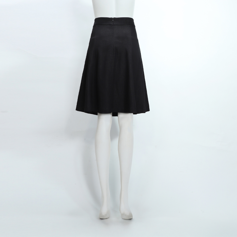 ILEY伊蕾 -5℃縲縈多片剪接圓展裙(黑；M-2L)_4