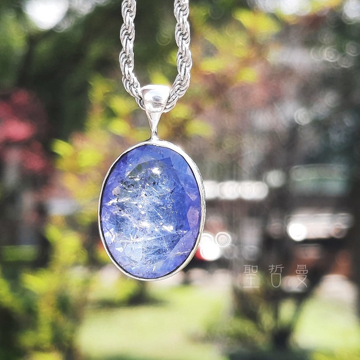 土桑展精選：丹泉石925銀墜0301-1號 Tanzanite 項鍊/吊墜 協助我們找到靈魂的方向，提升與生俱來的能量_8