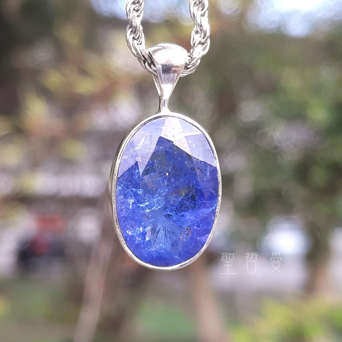 土桑展精選：丹泉石925銀墜0301-5號 Tanzanite 項鍊/吊墜 協助我們找到靈魂的方向，提升與生俱來的能量_6