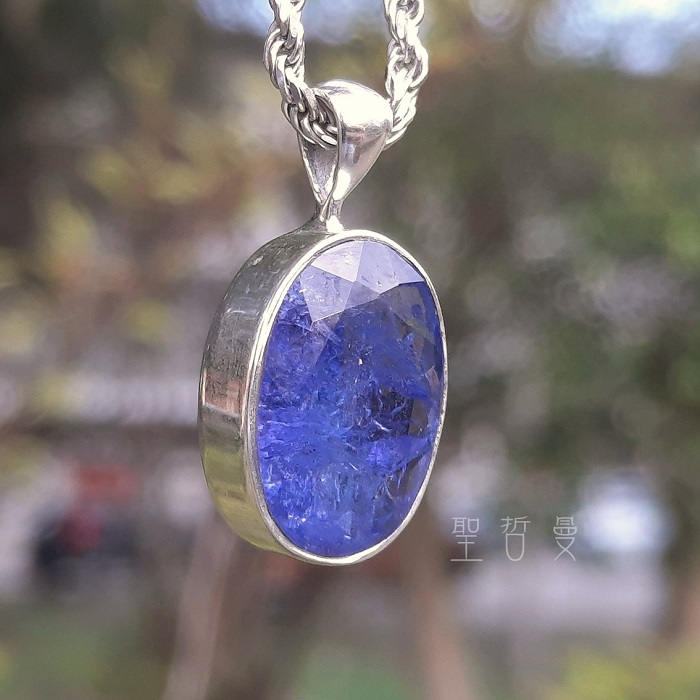 土桑展精選：丹泉石925銀墜0301-5號 Tanzanite 項鍊/吊墜 協助我們找到靈魂的方向，提升與生俱來的能量_7