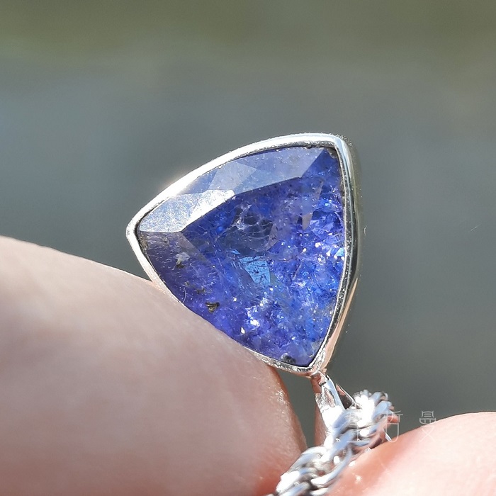 土桑展精選：丹泉石925銀墜0301-8號 Tanzanite 項鍊/吊墜 協助我們找到靈魂的方向，提升與生俱來的能量_6