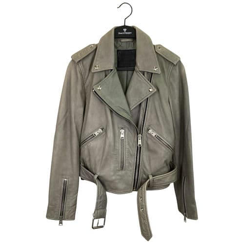 【忠孝復興店】ALLSAINTS SPITALFIELDS/皮革外套/36/