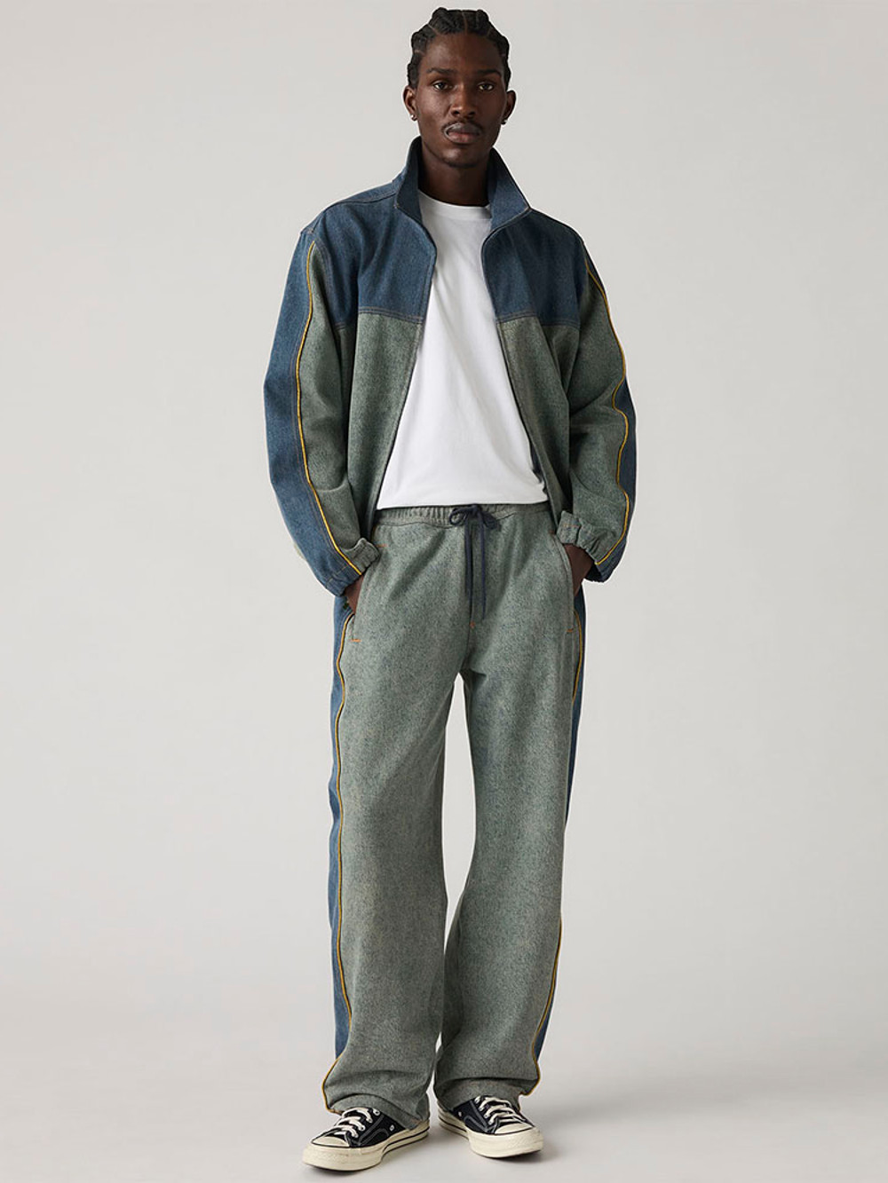 Levi’s® X Denim Tears 拼接抽繩牛仔丹寧褲 人氣新品