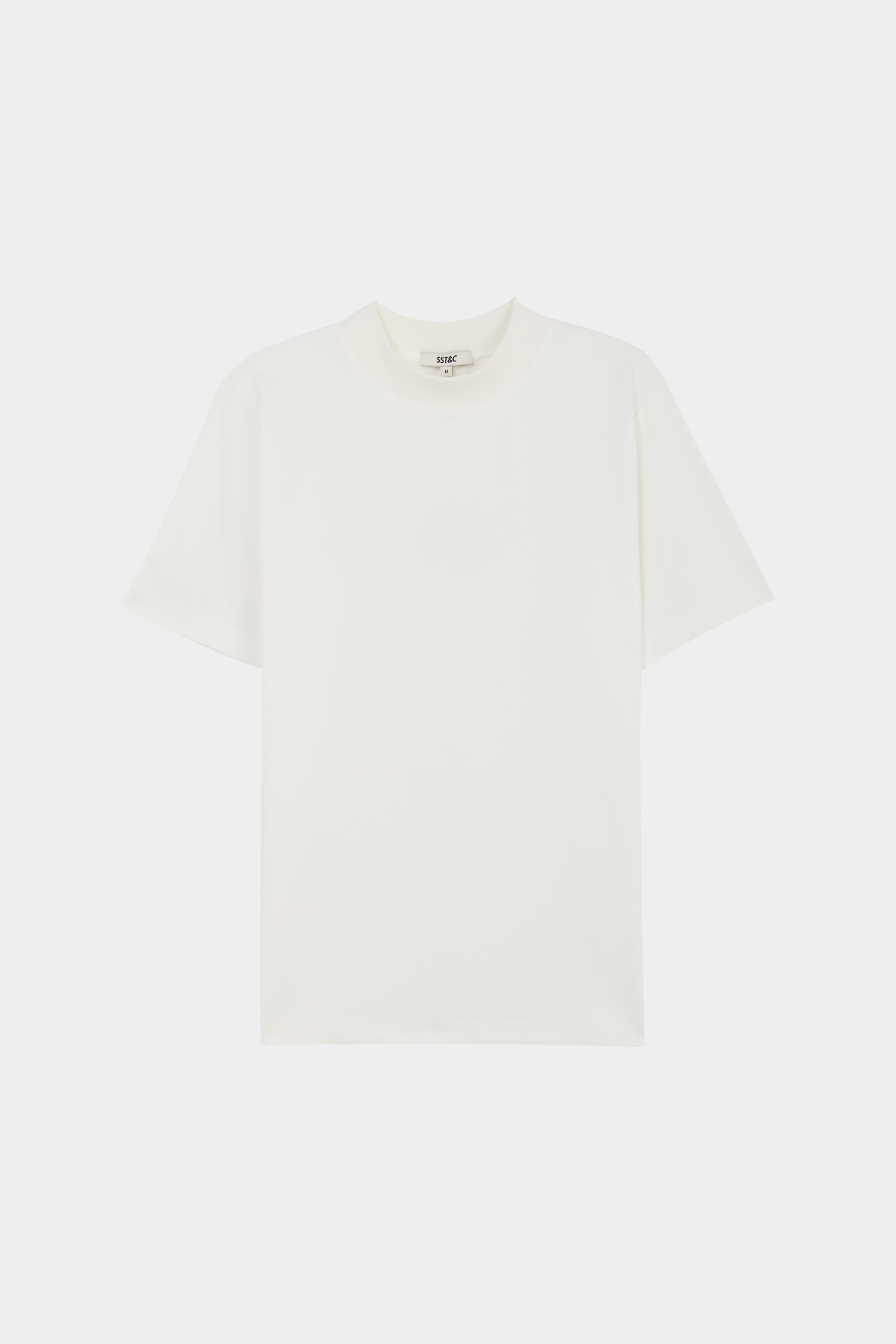 SST&C 白色冰感厚磅半高領T-shirt｜00212503004_4