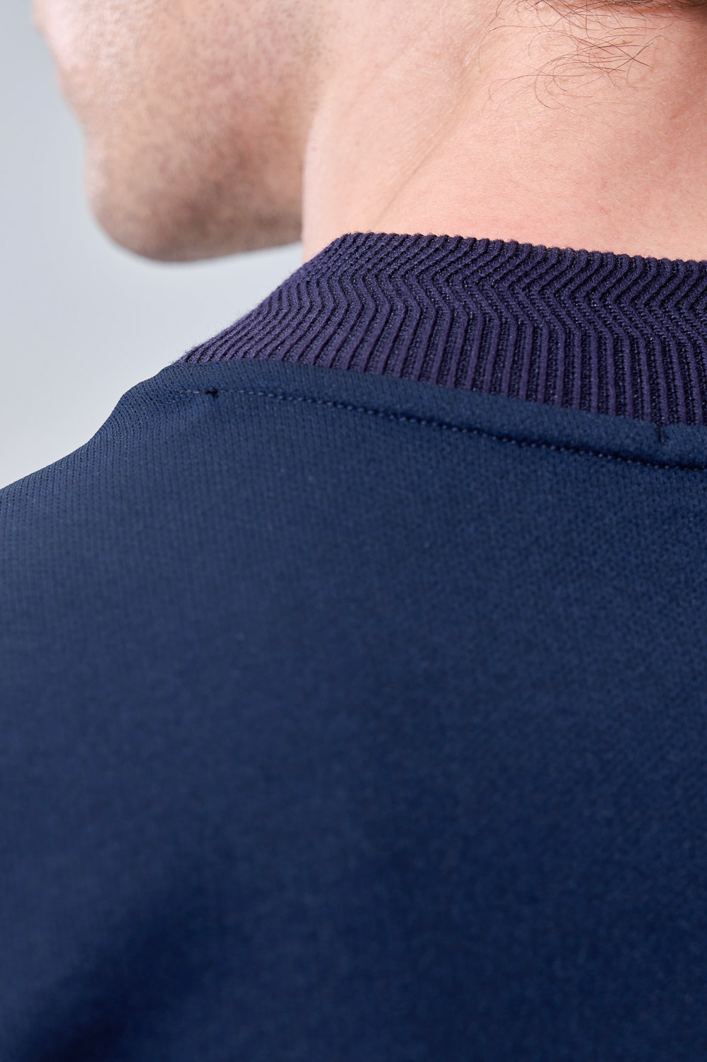 SST&C Navy Ice-feel High-neck T-shirt | 00212503005_3