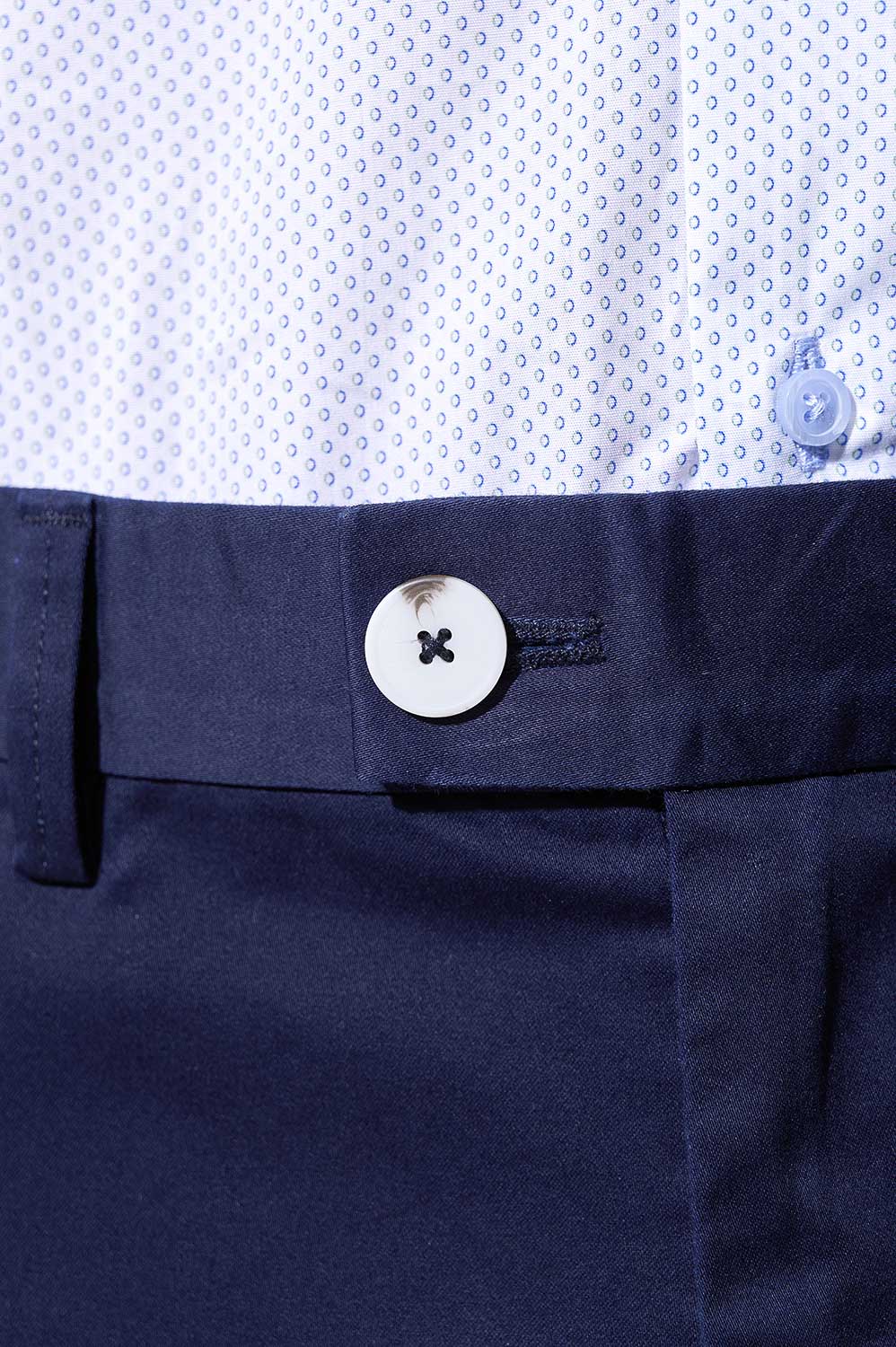SST&C Navy Slim Fit Stretch Chinos | 00162503004_2
