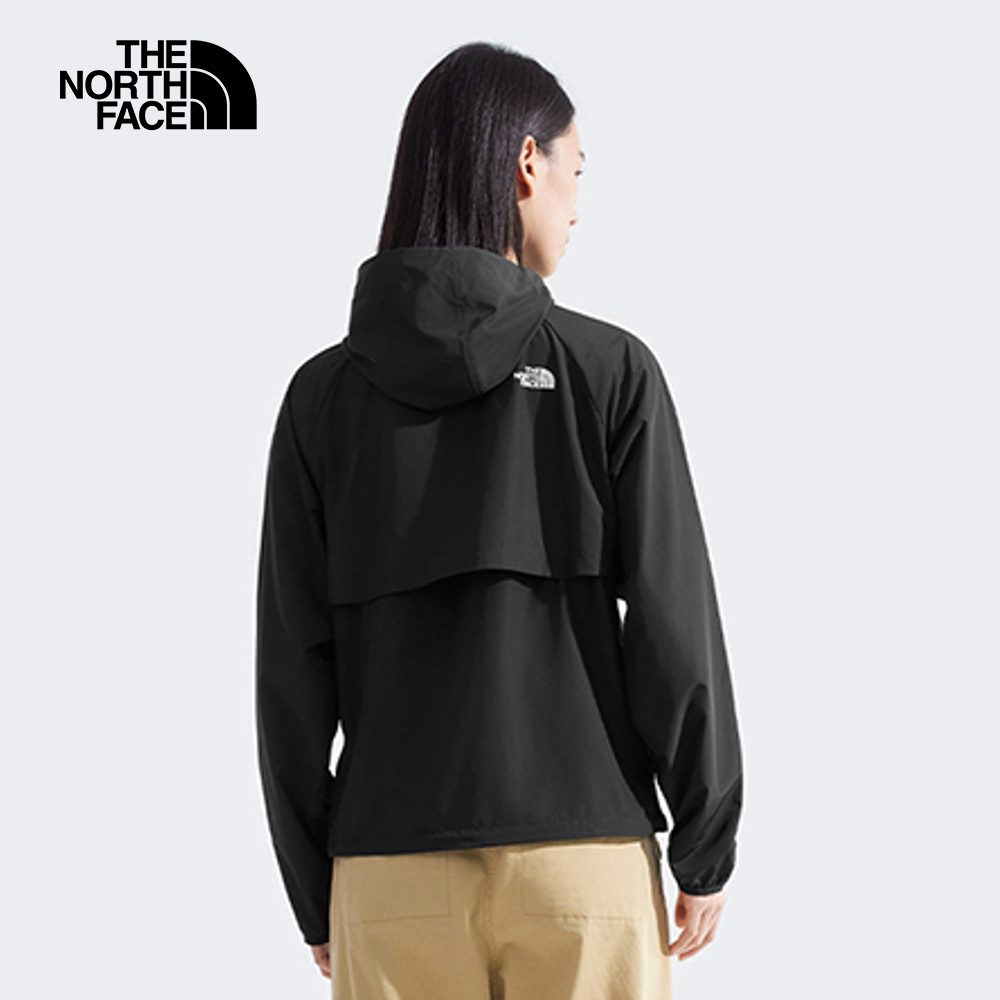 The North Face北面女款黑色UPF防曬防風外套｜8EXDJK3_8