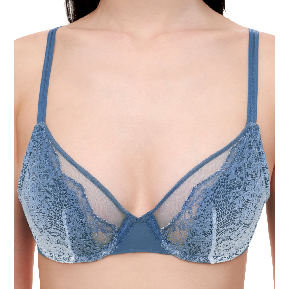【Chantelle Pulp】深V Spacer T-Shirt Bra 內衣>CDE>水墨藍(22MND_A35)【Crush】_4