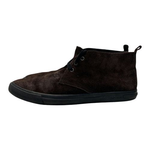 【信義市府店】PRADA/高筒運動休閒鞋/US9/
