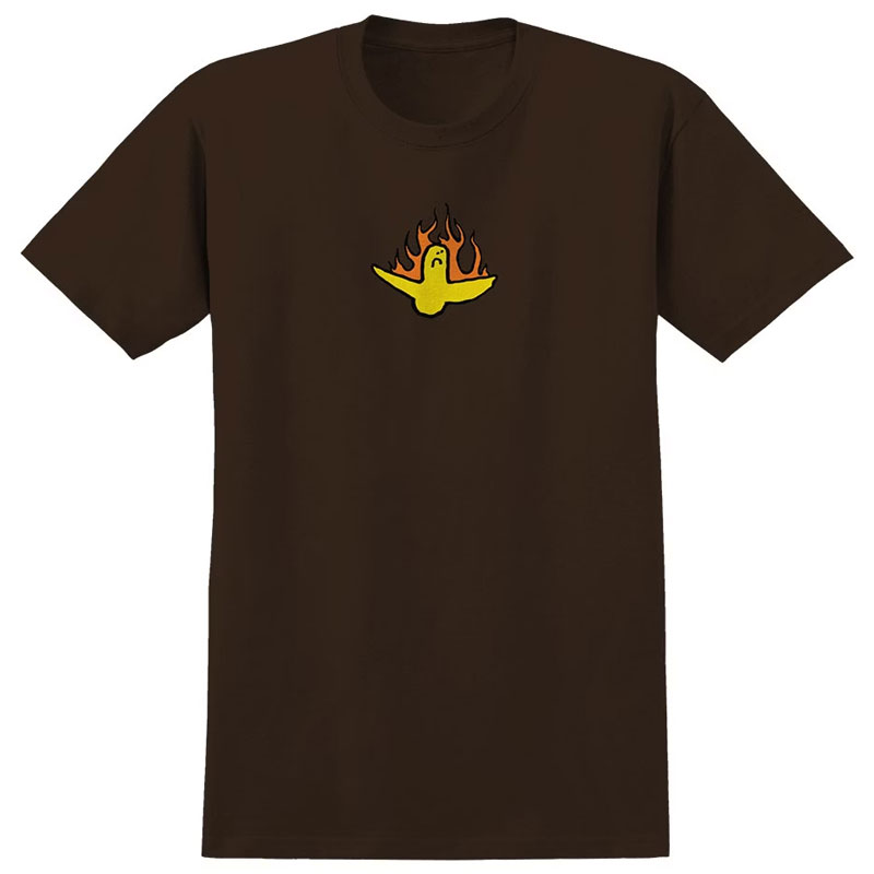 KROOKED 51023549-DKC FIRE BIRD TEE 短T (巧克力色)_0