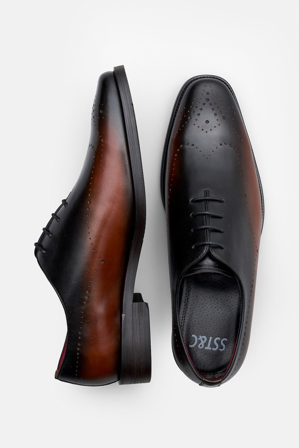 SST&C Brown& Black Patina Oxford | 00262503006_1