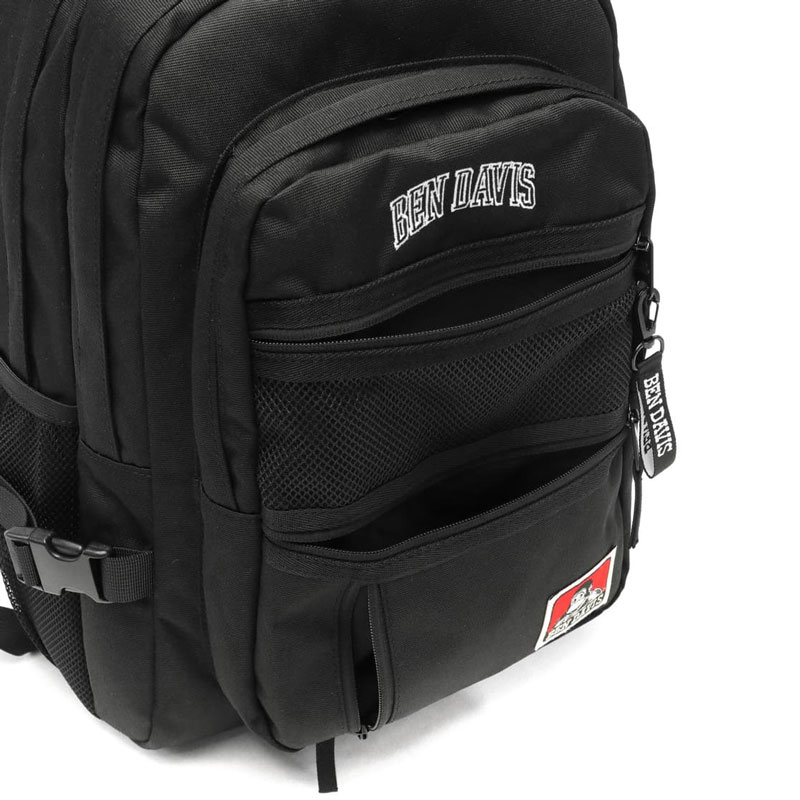 BEN DAVIS BDW-8301CL-71 NEW MESH XL PACK CL-2 大容量 多夾層 電腦 後背包 (黑底綠字)_5
