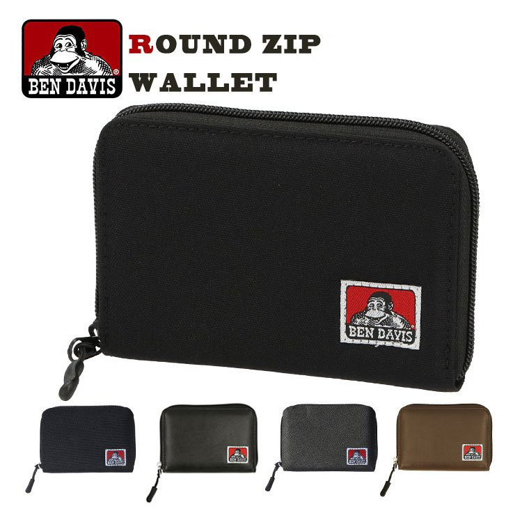 BEN DAVIS BDW-9313 ROUND ZIP WALLET 拉鍊 中夾 (四色)_0