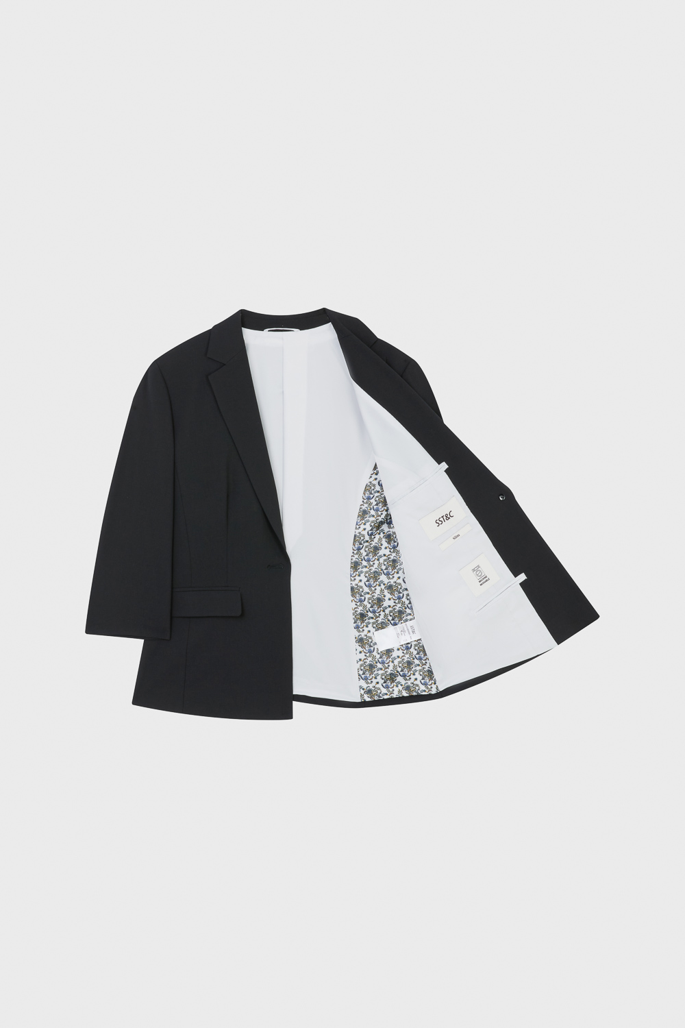 SST&C Black Slim Fit Suit | 01012503001_6