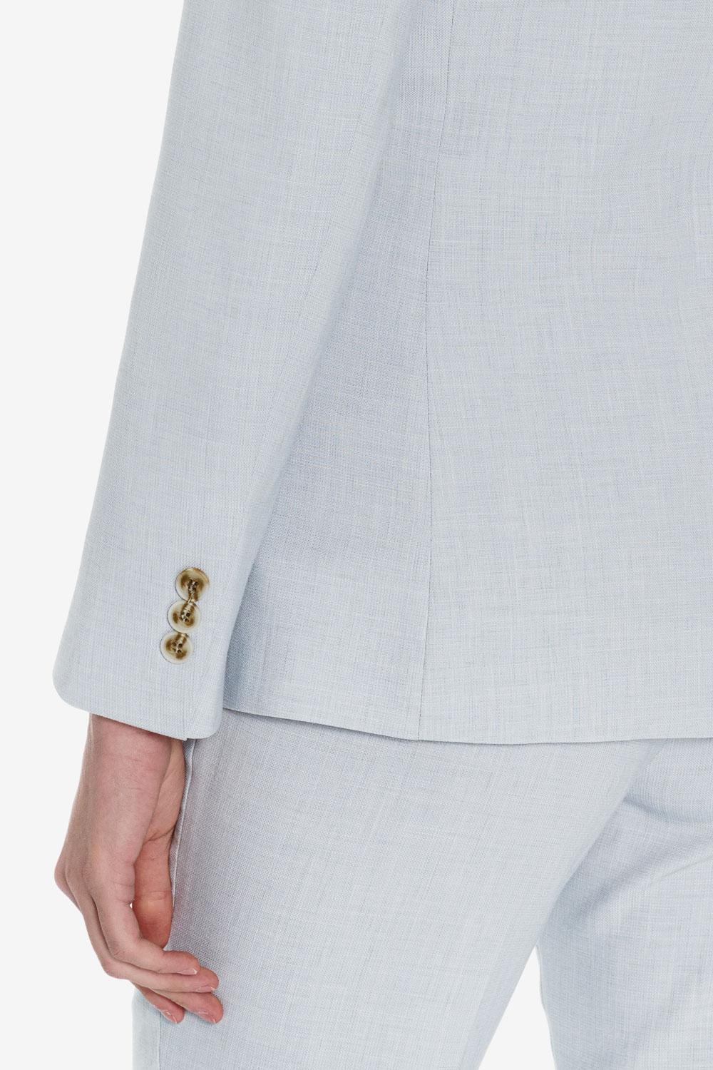 SST&C Light Pale Blue Slim Fit Suit | 01012503003_4
