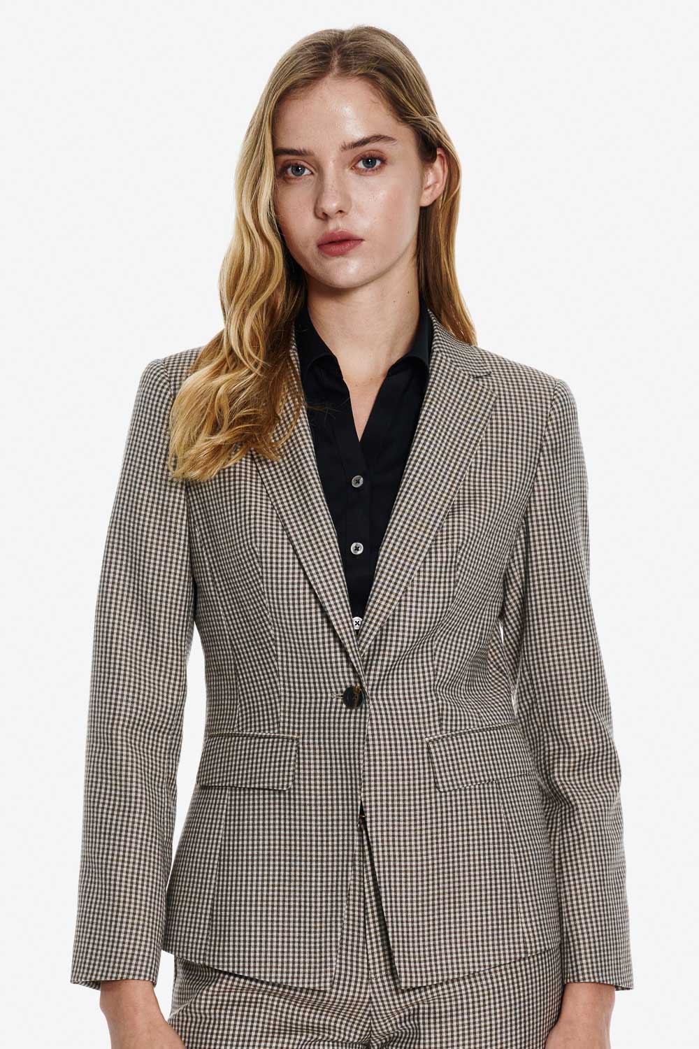 SST&C Classic Plaid Slim Fit Suit | 01012503004_0