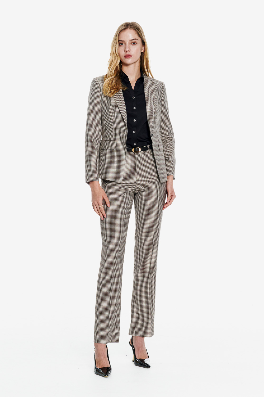 SST&C Classic Plaid Classic Fit Trousers | 01022503004_2