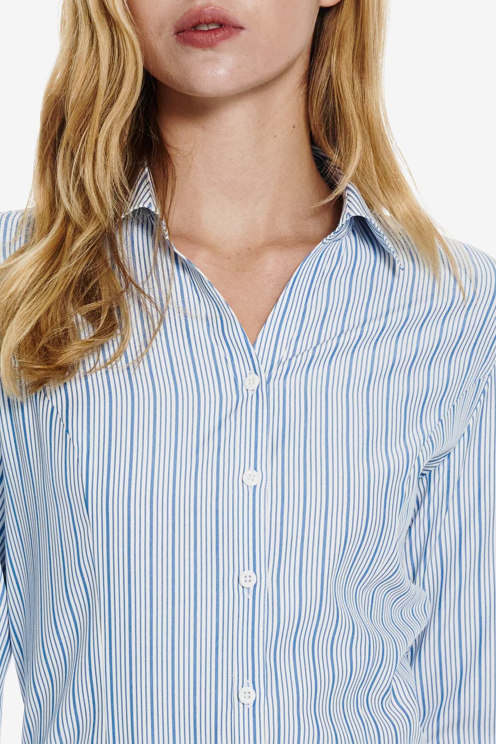SST&C Blue Sky V Collar Slim Fit Shirt | 01062503009_3