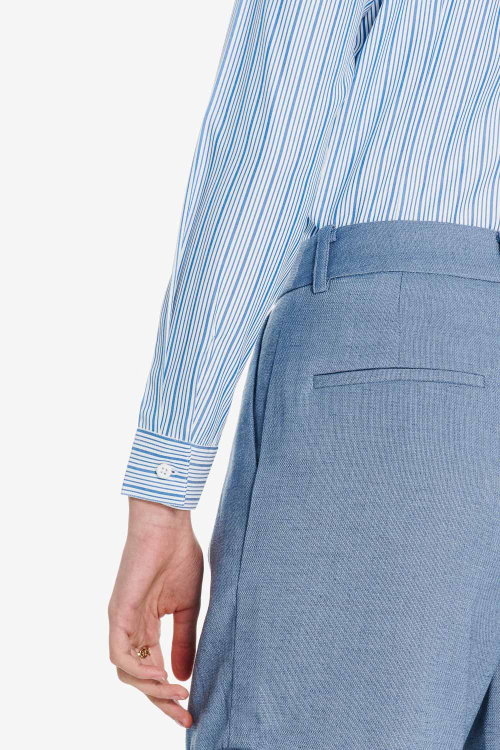 SST&C Blue Sky V Collar Slim Fit Shirt | 01062503009_4
