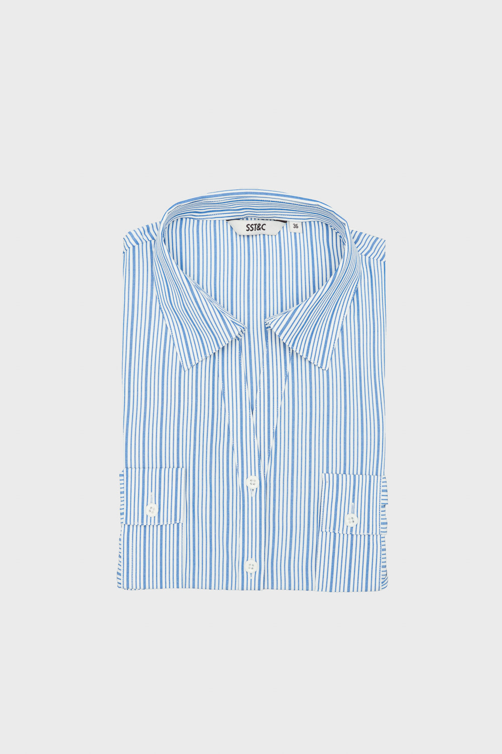 SST&C Blue Sky V Collar Slim Fit Shirt | 01062503009_5