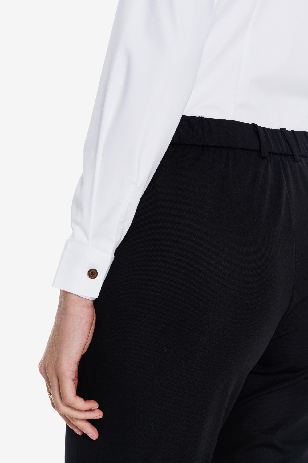 SST&C White V Collar Slim Fit Shirt | 01062503010_4