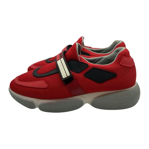 【南港店】PRADA/低筒運動休閒鞋/38/1E2931