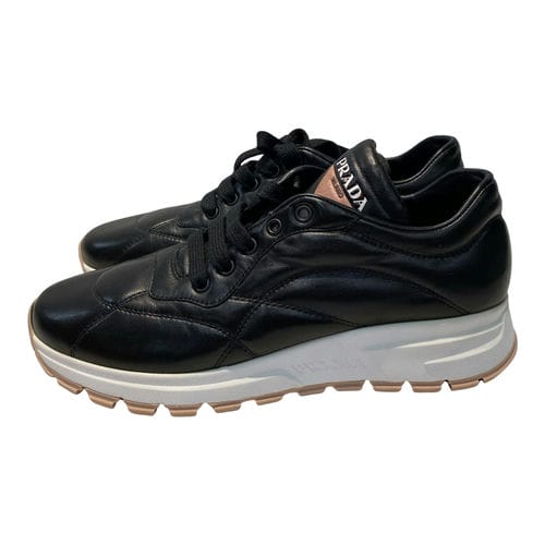 【微風南山店】PRADA/低筒運動休閒鞋/24.5cm/