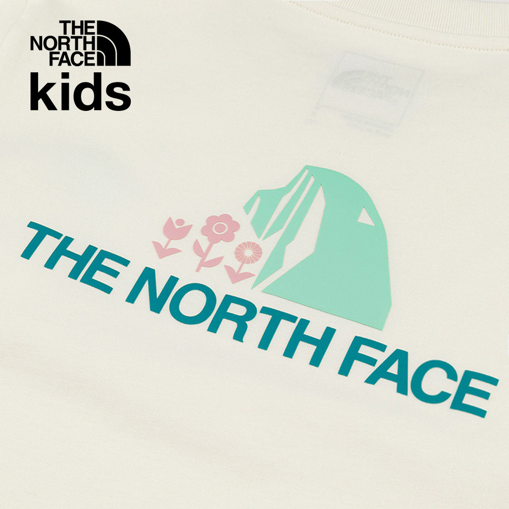 The North Face北面兒童米白色純棉趣味印花短袖T恤｜8DCSQLI_5