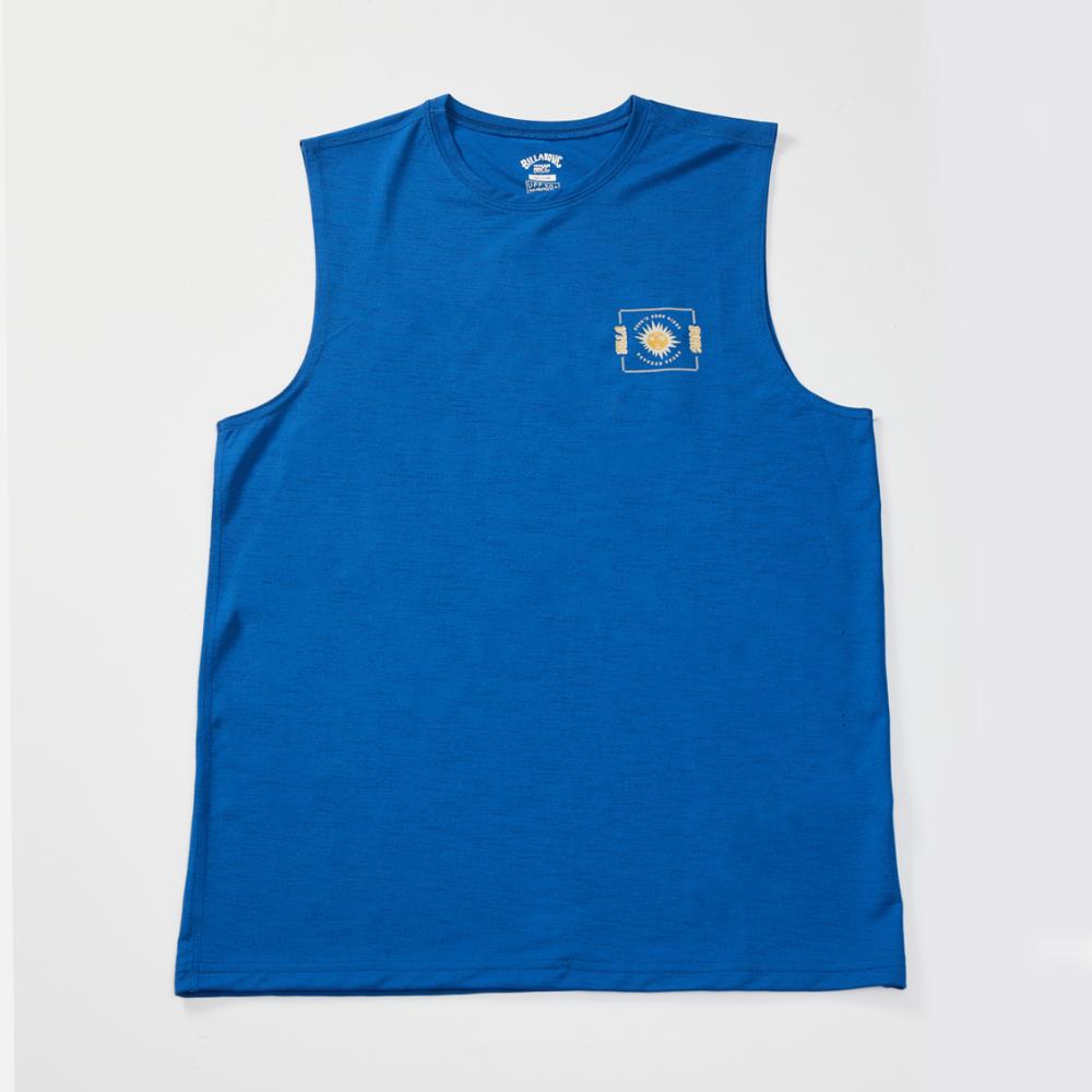 【BILLABONG】Shining Muscle Sleeveless Rashguard 防磨背心 藍色 (KBB251-10)_0