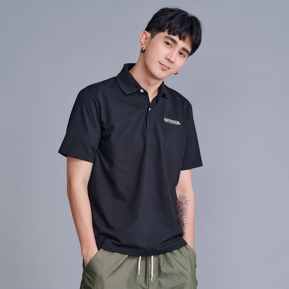 【OUTDOOR】Polo短衫-黑色 OD112206BK (ODCLO)