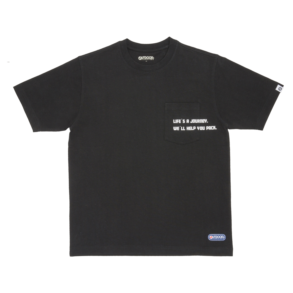 【OUTDOOR】口袋T恤-黑色 ODT001BK (ODCLO)