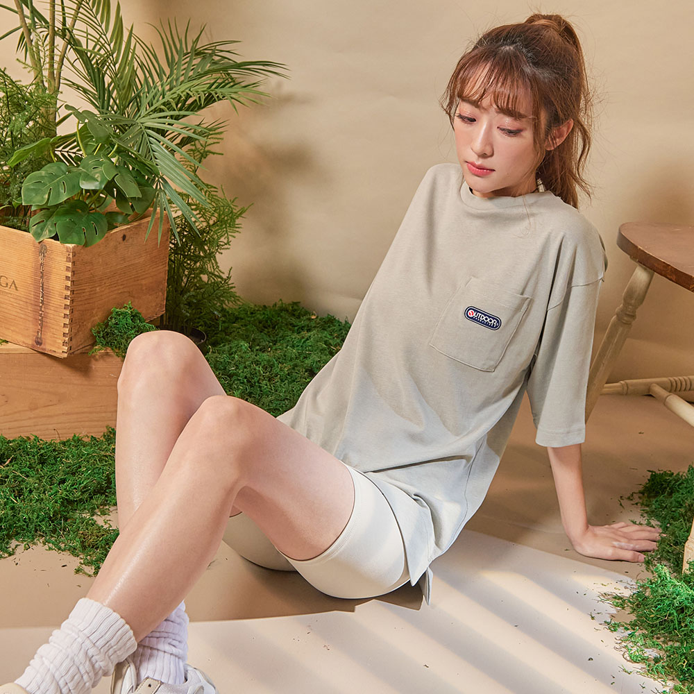 【OUTDOOR】Oversize 口袋T恤-灰色 ODT003GY (ODCLO)