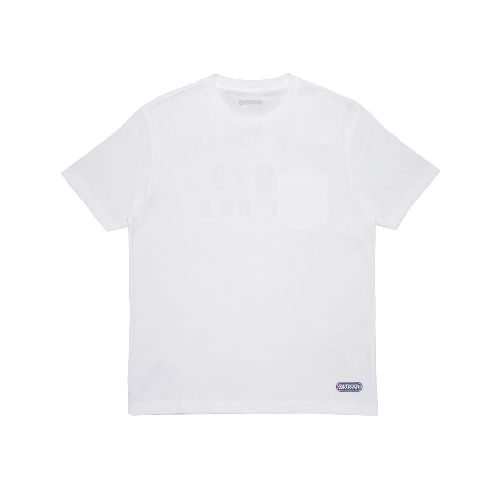 【OUTDOOR】口袋LogoT恤-白色 ODT006WT (ODCLO)