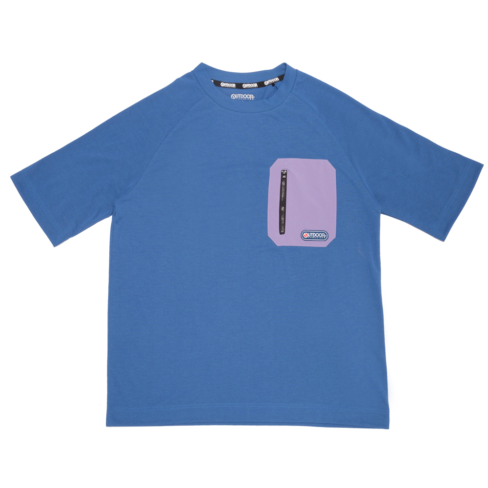 【OUTDOOR】口袋T恤-寶藍色 OD122414GN (ODCLO)