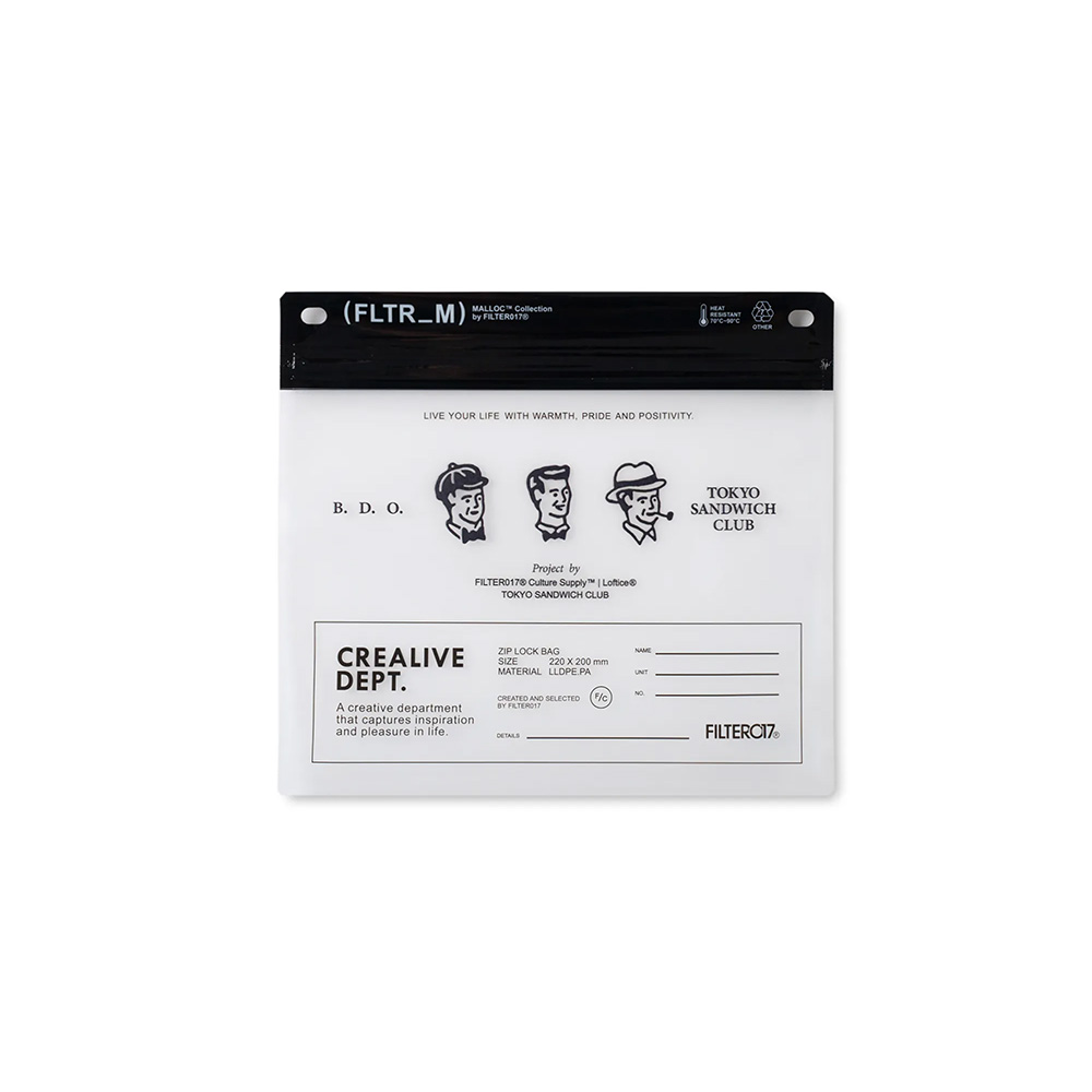FILTER017® Culture Supply™ 東京三明治俱樂部 B.D.O. 密封夾鏈袋(4入) H8751【新竹皇家】_3