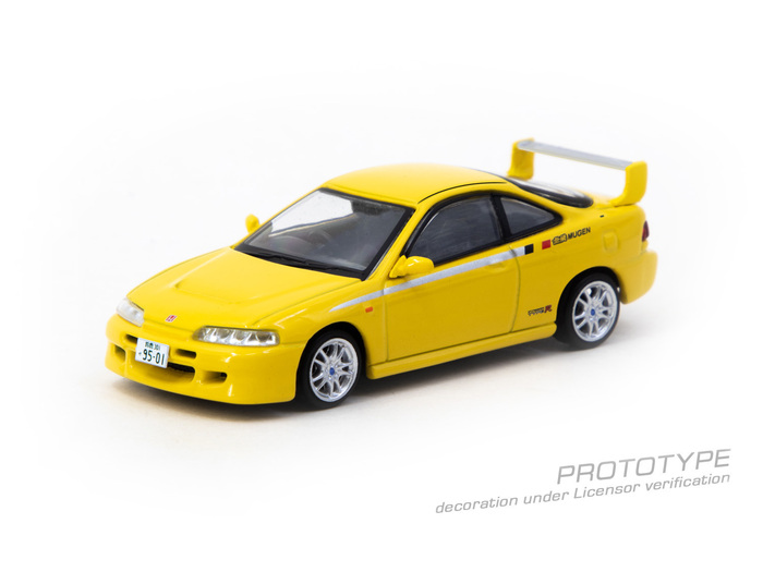 TARMAC WORKS 1/64 本田 Honda Integra TYPE R DC2 MUGEN Sunlight Yellow T64G-TL059-YL_1