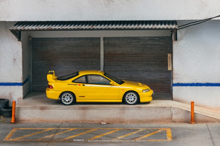 TARMAC WORKS 1/64 本田 Honda Integra TYPE R DC2 MUGEN Sunlight Yellow T64G-TL059-YL_2