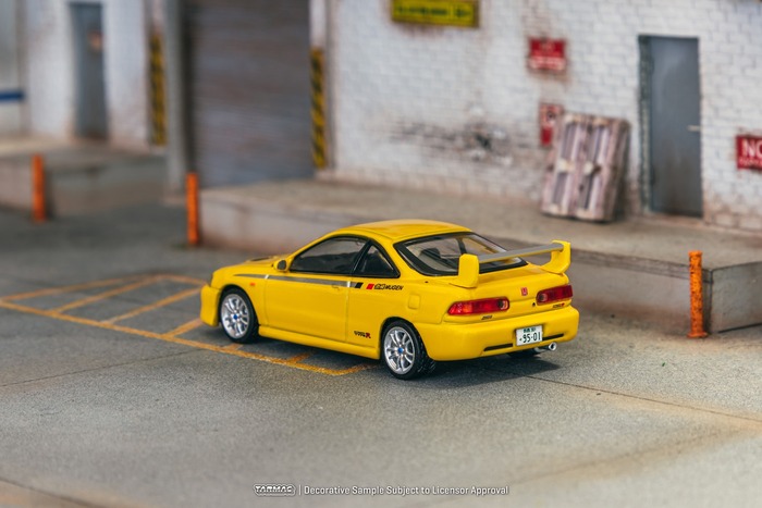 TARMAC WORKS 1/64 本田 Honda Integra TYPE R DC2 MUGEN Sunlight Yellow T64G-TL059-YL_3