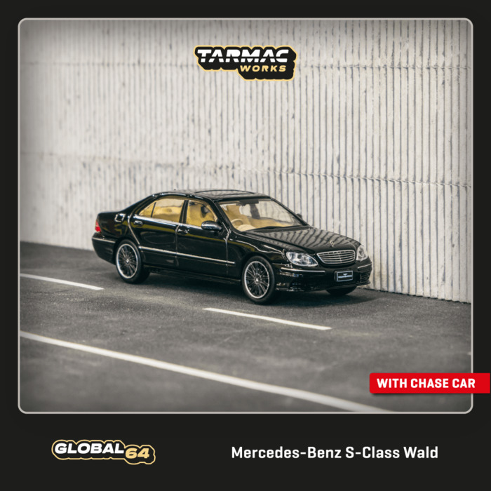 TARMAC WORKS 1/64 賓士 Mercedes-Benz S-Class Wald Black T64G-072-BK_0
